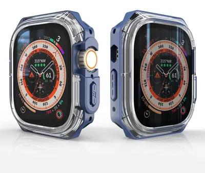Immagine prodotto di Per Apple Watch Ultra 1 + 2 49mm Custodia protettiva di alta qualità Protezione Blu