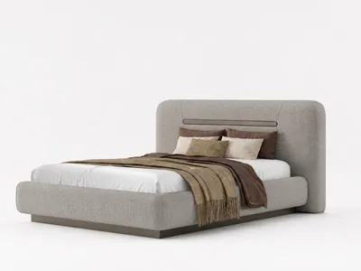 Immagine prodotto di Camera da letto, letto matrimoniale, stile moderno, colore grigio chiaro