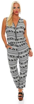 Produktbild von Damen Jumpsuits Elegant bequem Einteiler; Ecru/S/M 36/38