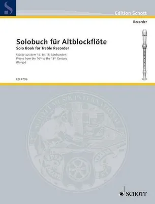 Produktbild von Solobuch für Alt-Blockflöte