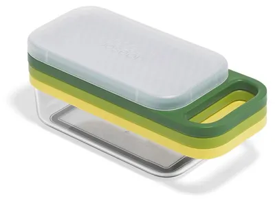 Productafbeelding van Joseph Joseph Multifunctionele rasp- en schilset, 3-in-1 torenrasp met opvangbak
