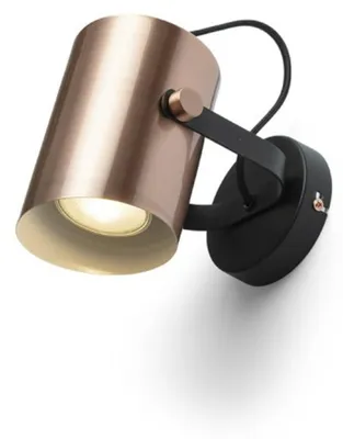 Zdjęcie produktu dla RED - DESIGN RENDL RENDL HAREN Oprawa natynkowa miedź/czerń 230 V E27 15 W R13612