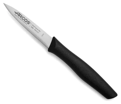 Schälmesser aus Edelstahl, 90 mm, schwarz, professionell