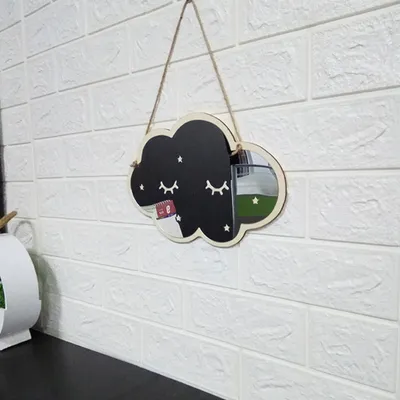 Produktbild von Wandspiegel Kinderzimmer 3D-Wolken-Wandspiegel Acryl-Spiegelaufkleber Wanddekoration für Mädchenzimmer Badezimmer