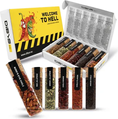 Produktbild von Dibys Welcome To Hell Gewürzset 6 Verschied. Chili Mhd 03/27