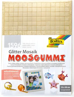 Obrázok produktu pre folia 2365 folia penová gumová mozaika "Glitter", samolepiaca, 1 596 kusov