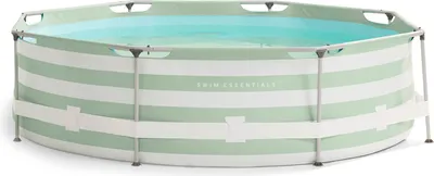 Produktbild von Swim Essentials Runder Rahmenpool grün/weiß, 305 x 76 cm