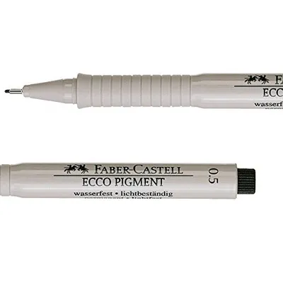 Obrázok produktu pre Atramentové pero Faber-Castell 166599 ECCO PIGMENT - 0,5 mm, čierne, (nezmazateľné)