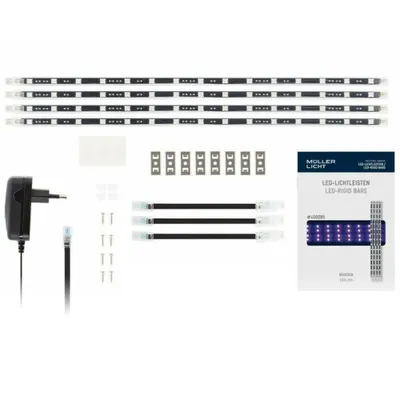 Image de 4 x barres lumineuses LED 12W lumière noire 60 LEDs 4 x 40cm