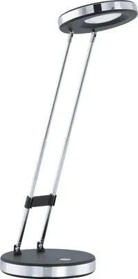 Produktbild von EGLO LED Tischlampe Gexo, 1 flammige Tischleuchte, Klassisch, Schreibtischlampe aus hochwertigem Kunststoff und Stahl, Bürolampe in Schwarz, Chrom