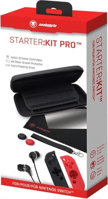 Obrázek produktu pro Snakebyte STARTER:KIT PRO (SWITCH), Krabička na karty, Černá, Červená, Plast, Pro praváky i leváky, Krabice
