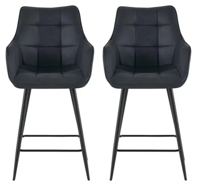 Produktbild von 2er-Set Barhocker Lucille - Schwarz
