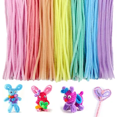 Produktbild von Bastelrohre 300 Stück, 7 Farben, 30 cm, für kreative Projekte mit Kindern