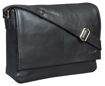Produktbild von Benthill Umhängetasche Echt Leder | Herren & Damen Messenger Bag aus hochwertigem Rindsleder | Vintage Schultertasche Laptoptasche