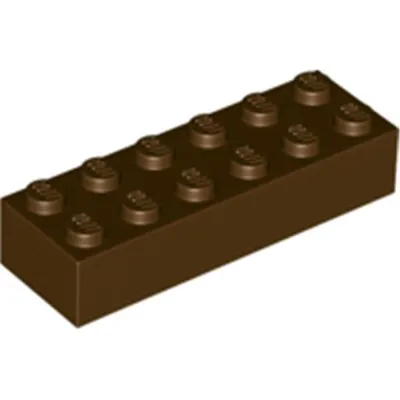 Produktbild von Lego® 2x6 Stein 2456 - 250 Stück Braun