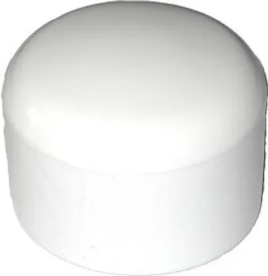 Produktbild von 5 Stück Kappe für Rundrohr D=30 mm L=26 mm WEISS PVC