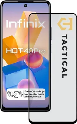 Image de Tactical Glass Shield 5D Schutzglas für Infinix Hot 40 Pro - Schwarz KP30830