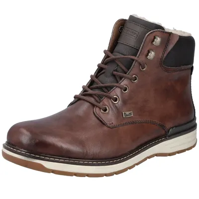 Produktbild von Rieker Herren Stiefelette Leder Reißverschluss Schnürung 39430, Größe:41 EU, Farbe:Braun