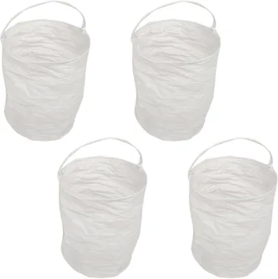 Productafbeelding van 4 stuks papieren lantaarns, ronde buisvorm, papieren tuinlantaarns, hangende windlicht, zonder kaarsen, grote tafellantaarn, tafeldecoratie