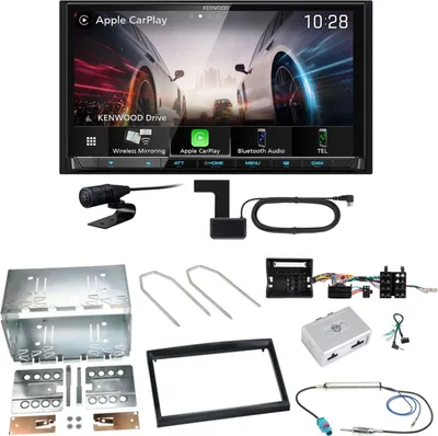 Produktbild von Kenwood DMX8021DABS Android Auto Einbauset für Citroen C2 C3 Berlingo Jumpy