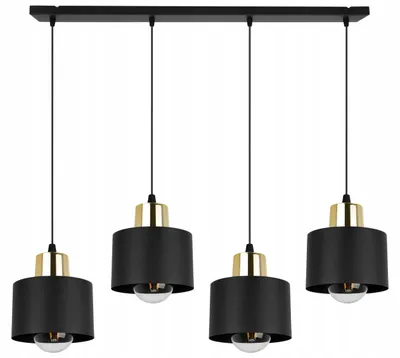 Produktbild von Moderne Deckenhängelampe Schwarze Led-Lampe