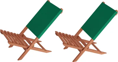 Produktbild von Klappstuhl Strandstuhl Anglerstuhl Gartenstuhl Stuhl zum Zusammenstecken grüner Bezug V-10-352