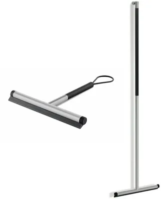 Produktbild von ZACK Jaz Glas- und Wasserschieberset mit kurzer Glaswischergriff Edelstahl