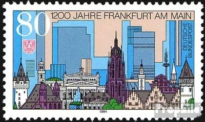 Produktbild von Briefmarken BRD (BR.Deutschland) 1994 Mi 1721 (kompl.Ausgabe) postfrisch 1200 Jahre Frankfurt a.M.