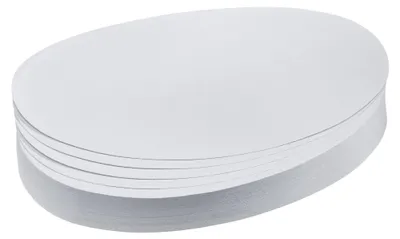 Obrázok produktu pre Franken UMZ111909 Prezentačná karta - oválna, 190 x 110 mm, biela, 500 kusov