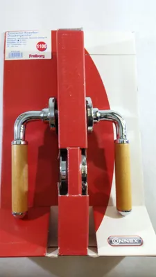Produktbild von Conmetall Türklinke Freiburg, Rosetten-Drückergarnitur, Messing, verchromt