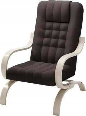 Zdjęcie produktu dla LIKMA Brązowy Fotel Pikowany Finka Tapicerowany z Podłokietnikami Stelaż Bukowy 150 kg 64x97x83 cm