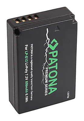 Immagine prodotto di Aku Canon LP-E12 850mAh Li-Ion PREMIUM