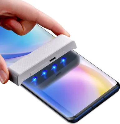 Produktbild von 1x 9H Hartglas für Samsung Galaxy S8 Plus FULL UV Liquid Panzerfolie Displayschutz Panzerglas