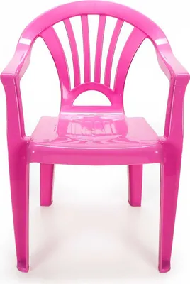 Produktbild von Kinder Gartenstuhl für Kinderzimmer, Kinderstuhl für Spielecke oder Garten, leichter Kunststoff Stapelstuhl, pink