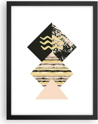Produktbild von Gerahmtes Poster - Schwarzer Rahmen - Abstraktion Diamant Gürtel - 30x40 cm - Wand Bild - Wanddeko - Wandbilder - Wandposter - Bilderrahmen - Bilder - Kunstdruck - Wandbild - P2BPA30x40-4303
