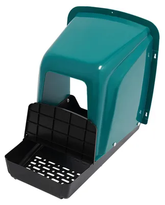 Image de Nid pour poules - Lot de 4 nichoirs - Plastique, pour poules pondeuses, pour poulailler et jardin - Bleu