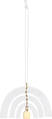 Produktbild von Räder Design Hänger Kleiner Regenbogen Haus Sweet Home Weiß-Gold