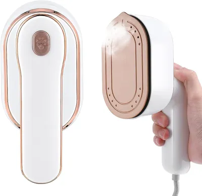 Reisebügeleisen 1000 W Dampf klappbar Mini weiß