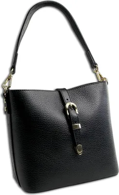 Produktbild von Toscanto Damen Tasche Umhängetasche Leder schwarz OTTM812US