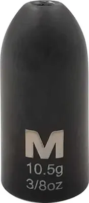 Image de Mustad Tungsten Titanx Worm Bullet Plomb de pêche noir 5 g noir 5 g