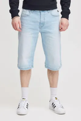 Produktbild von Blend He Denim Herren Jeansshorts Shorts kurze Hose mit Eingrifftaschen Baumwollmischung Gürtelschlaufen leicht ealstisch Regular fit