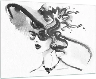 Produktbild von Bilder auf glas - Frau Modell - 100x70cm - Glasbilder - Wandbilder - Bilder - Kunstdruck - zum Aufhängen bereit - Wanddekoration aus Glas - Glas Bilder - Wandbild auf Glas - Einteilig - GAA100x70-4066