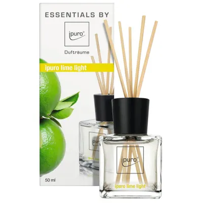 Produktbild von ipuro ESSENTIALS lime light, Duftflasche, Schilfaroma-Diffusor, 0,05 l