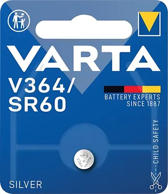 Zdjęcie produktu dla Varta v 364, Jednorazowa bateria, Alkaliczny, 1,55 V, 20 mAh, 6,8 mm, 6,8 mm