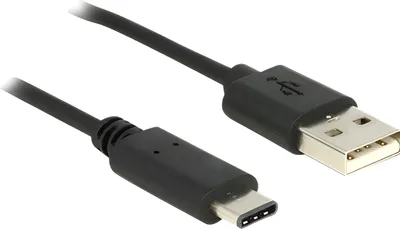 Zdjęcie produktu dla DeLOCK 0.5m, USB2.0-A/USB2.0-C, 0,5 m, USB A, USB C, USB 2.0, Męska/Męska, Czarny