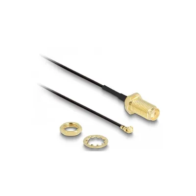Productafbeelding van DELOCK 88824, zwart, MHF (I-PEX), RF SMA
