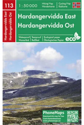 Image de PMN 113 Hardangervidda East 1:50 000