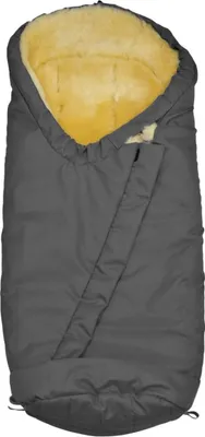 Produktbild von Lammfell - KINDERWAGEN FUßSACK - Farbe: Grau