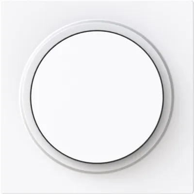 Produktbild von BJ Zentralscheibe 6540-44G-102 Drehdimmer m.Drehknopf weiß