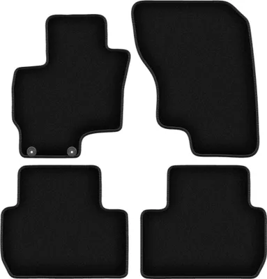Immagine prodotto di Tappetini in velluto per Mitsubishi Outlander III PHEV (2012-, SUV) neri, set 4 pz, con fissaggi